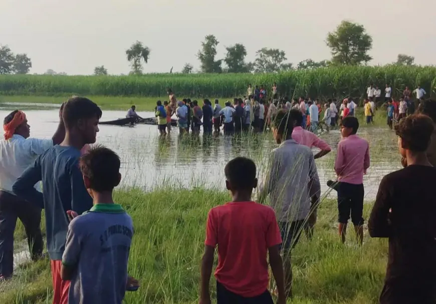 तालाब में डूबने से हुई दो किशोर की मौत से गांव में मातम