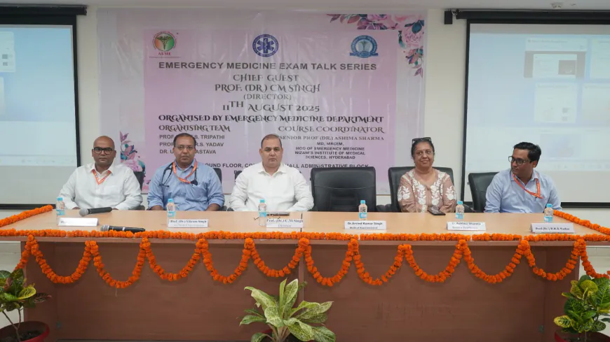 लखनऊ में डॉ. राम मनोहर लोहिया इंस्टीट्यूट में आयोजित आपातकालीन चिकित्सा टॉक सीरीज, देशभर से विशेषज्ञ और छात्र हुए शामिल