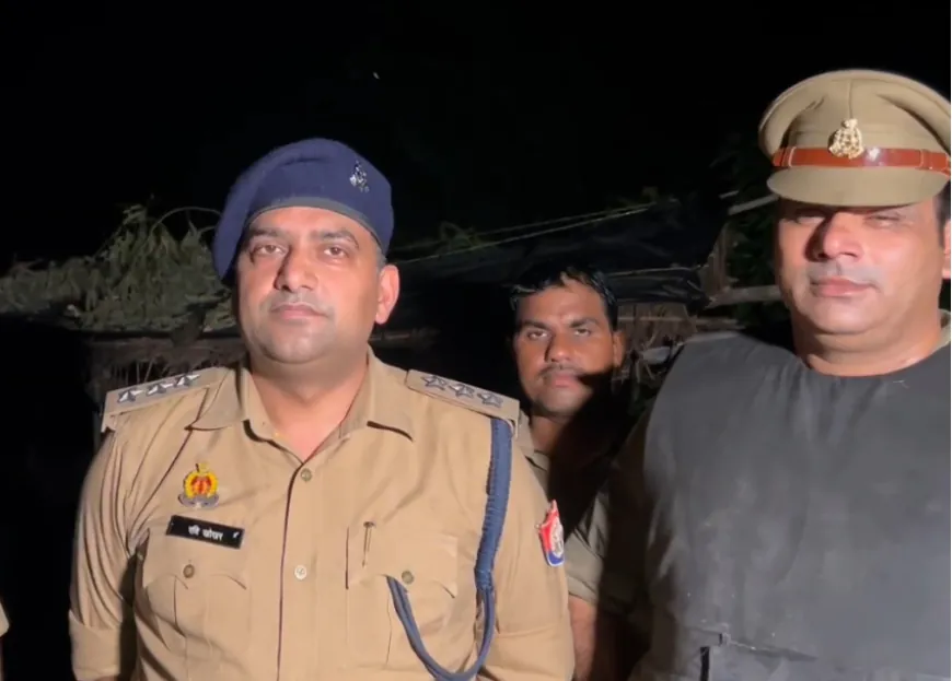 बहराइच में वांछित अभियुक्त से पुलिस की मुठभेड़, पैर में गोली लगने से घायल, देसी तमंचा बरामद
