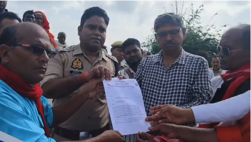 प्रशासन की रोक के बावजूद भाकपा (माले) का प्रतिरोध मार्च, गरीबों की जमीन बांटने की उठी मांग