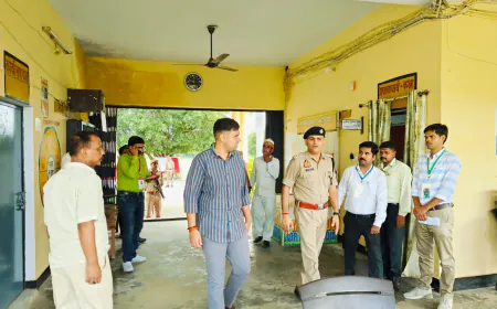 हरदोई में PET परीक्षा को लेकर सतर्कता, डीएम और एसपी ने किया परीक्षा केंद्रों का निरीक्षण