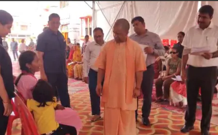 जनता दर्शन में सीएम योगी ने सुनीं 200 लोगों की समस्याएं,दबंग व माफियाओ को लेकर कही बात !