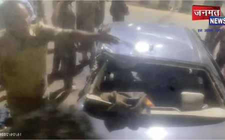 तेज रफ्तार कार ने दुकान पर खड़े लोगों को रौंदा, एक की मौत, चार घायल, चालक फरार