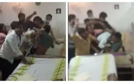 अस्पताल बना युद्ध का अखाड़ा,मरीज की हालत बिगड़ने से हुआ बवाल !