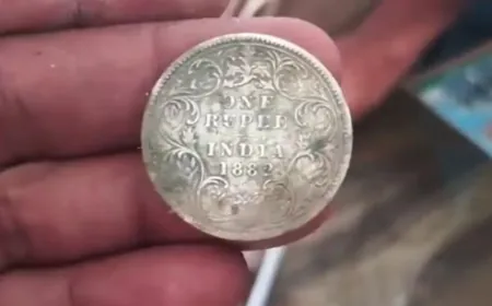 बाराबंकी में खुदाई के दौरान मिला घड़ा जिसमे निकले 18वीं सदी के चांदी के सिक्के !