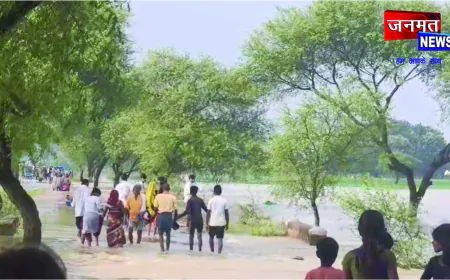 बलरामपुर में पहाड़ी नालों से आई बाढ़, ललिया–हरैया मार्ग पर खतरे के बीच गुजर रहे लोग, प्रशासन से स्थायी समाधान की मांग