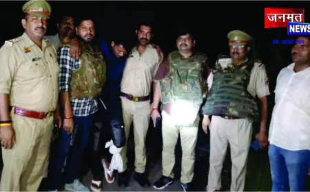 अमेठी पुलिस मुठभेड़ में गोतस्कर गिरफ्तार, तमंचा-कारतूस व बाइक बरामद