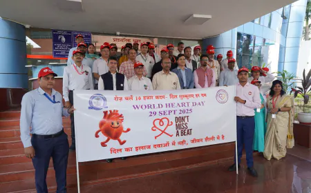 लखनऊ के डॉ. राम मनोहर लोहिया आयुर्विज्ञान संस्थान में विश्व हृदय दिवस समारोह का हुआ आयोजन !