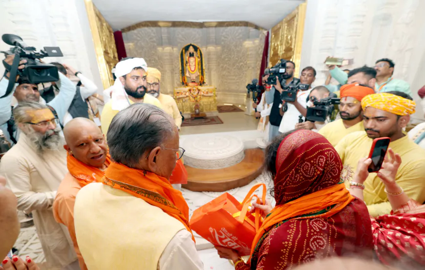 श्रीरामलला के दरबार में नतमस्तक हुए मॉरीशस के प्रधानमंत्री डॉ. नवीन चंद्र रामगुलाम, योगी आदित्यनाथ ने किया भव्य स्वागत