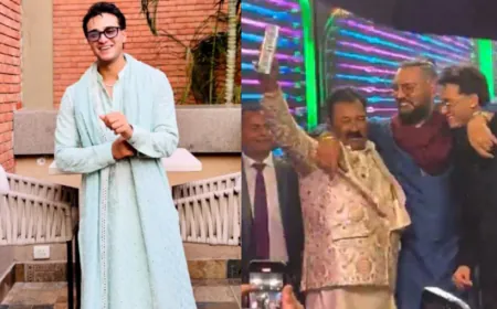 Abhishek Sharma ने गुरु युवराज सिंह संग किया भांगड़ा, स्टेज पर मचाई धूम; VIDEO वायरल