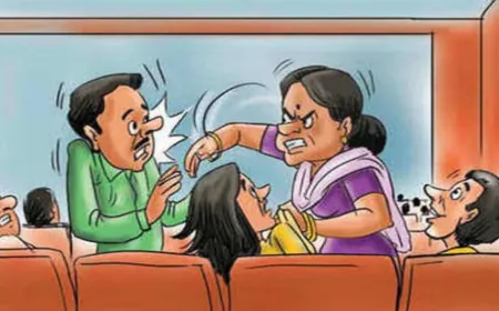 रंगे हाथ पकडे गए पतिदेव ने गर्लफ्रेंड से पिटवा दी धर्मपत्नी.. सडक पर हुआ फैमिली ड्रामा !