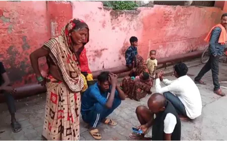 अलीगढ में  सांड ने मचाया "आतंक"... 