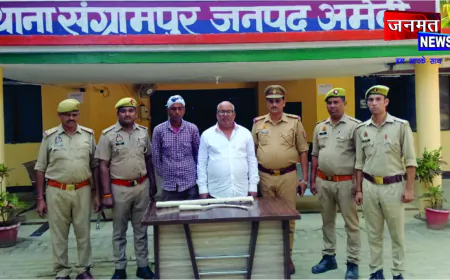 अमेठी पुलिस ने हत्या के दो आरोपियों को 12 घंटे में किया गिरफ्तार, आला-ए-कत्ल बरामद