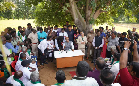 केंद्रीय कृषि एवं किसान कल्याण और ग्रामीण विकास मंत्री शिवराज सिंह चौहान ने किया वेल्लोर कृषि विज्ञान केंद्र का दौरा