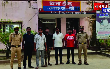 डीह पुलिस ने दबंगई की दोहरी वारदात में शामिल पांच आरोपियों को भेजा जेल