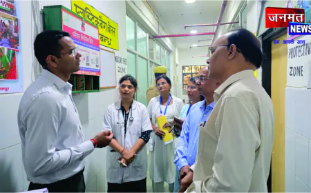 डीएम विपिन कुमार जैन ने किया संयुक्त जिला चिकित्सालय का औचक निरीक्षण, मरीजों से लिया फीडबैक