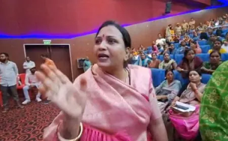 भूपेंद्र चौधरी के सामने महिलाओं ने खोला मोर्चा,बीजेपी के नेता करते है महिलाओ का शोषण !