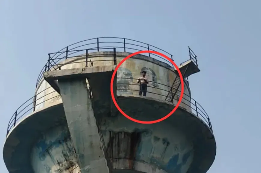 ‘बसंती’ के लिए पानी की टंकी पर चढ़ा ‘वीरू’: हापुड़ में दिलजले आशिक ने कर दिया शोले वाला कांड
