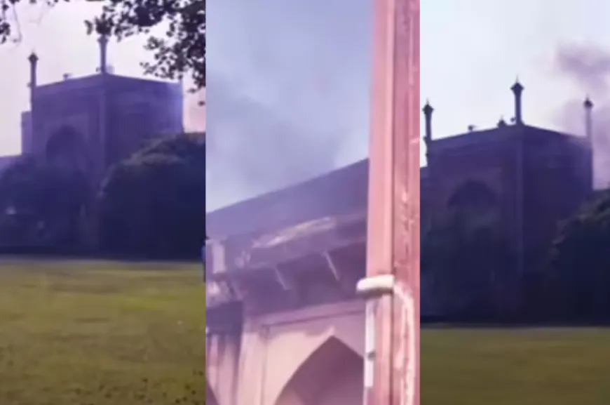 ताजमहल में आग कैसे लगी? गेट के पास धुआं और लपटें देख पर्यटकों में मचा हड़कंप, ASI ने संभाली स्थिति