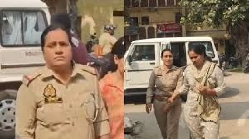अपने ही थाने में रंगेहाथों घूस लेते पकड़ी गई थाना प्रभारी समेत महिला कांस्टेबल !