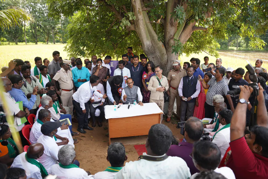 केंद्रीय कृषि एवं किसान कल्याण और ग्रामीण विकास मंत्री शिवराज सिंह चौहान ने किया वेल्लोर कृषि विज्ञान केंद्र का दौरा