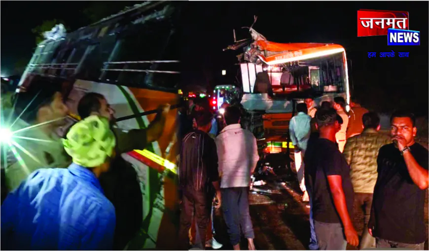 शाहजहांपुर में दो बसों की भीषण भिड़ंत में रोडवेज चालक की मौत — चार यात्री घायल