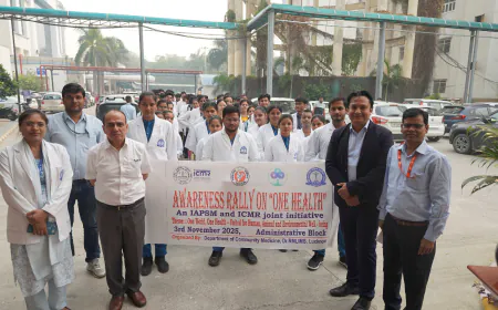 वन हेल्थ पहल के अंतर्गत पर्यावरण जागरूकता पदयात्रा का आयोजन