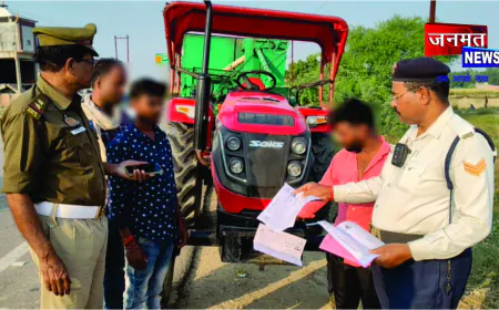 अमेठी में यातायात पुलिस ने सघन चेकिंग अभियान चलाकर 235 वाहनों का किया चालान, ₹2.65 लाख जुर्माना वसूला