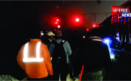 एनटीपीसी ऊंचाहार में मालगाड़ी के चार पहिए पटरी से उतरे, कोई नुकसान नही