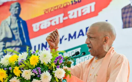 सीएम योगी ने किया एकता यात्रा का शुभारंभ