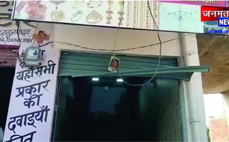 फर्रुखाबाद में नहीं थम रहा चोरों का आतंक, ज्वेलर्स की दुकान सहित दो दुकानों में 10 लाख की चोरी