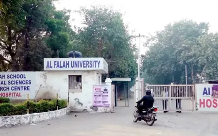 जांच के घेरे में अल-फलाह विवि, वेबसाइट पर फर्जी मान्यता का दावा; NAAC ने जारी किया नोटिस