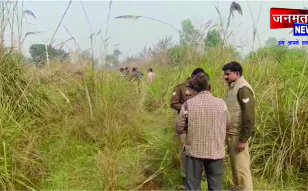 अलीगढ़ में लापता युवक का झाड़ियों में मिला कंकाल, पुलिस की लापरवाही पर ग्रामीणों का हंगामा