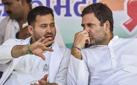 बिहार नतीजों का राहुल फैक्टर: हाइड्रोजन बम फुस्स, 'वोट चोरी' भी बेअसर; बैकफुट पर महागठबंधन