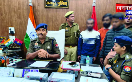 रामपुर में साइबर ठगों का पर्दाफाश: फोनपे–पेटीएम कर्मचारी बनकर 11.50 लाख की ठगी, तीन गिरफ्तार