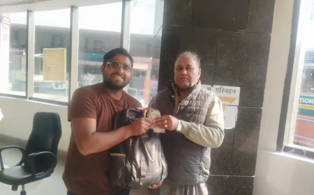 UPSRTC के अधिकारियों का ईमानदार प्रयास, यात्री को सही सलामत मिला बस में छूटा बैग