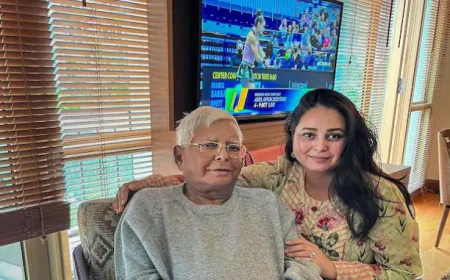 राजद सुप्रीमो लालू प्रसाद यादव की बेटी ने राजनीती से लिया संन्यास