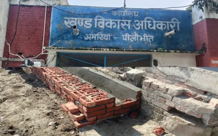 पीलीभीत: ग्राम प्रधान खुलेआम करवा रहे हैं मानक विपरीत निर्माण कार्य, जिम्मेदारों ने भी मूंद ली आंख