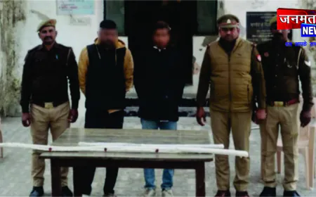 पुलिस कार्रवाई में हिस्ट्रीशीटर सहित दो वांछित आरोपी गिरफ्तार