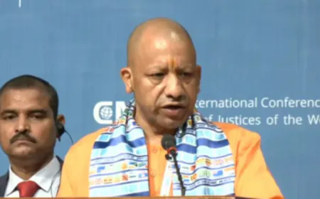 मुख्य न्यायाधीशों के अंतरराष्ट्रीय सम्मेलन में बोले सीएम योगी- भारतीय संस्कृति का मूल मंत्र 'वसुधैव कुटुंबकम्'