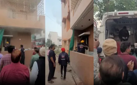 गुजरात: गोधरा में AC में शॉर्ट सर्किट से पूरे घर में फैली आग, पति-पत्नी और दो बेटों की मौत