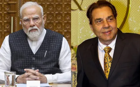 आखिरी सफर पर निकले एक्टर धर्मेंद्र, अंतिम संस्कार में पहुंचे कई सेलेब्स; PM व CM ने जताया शोक