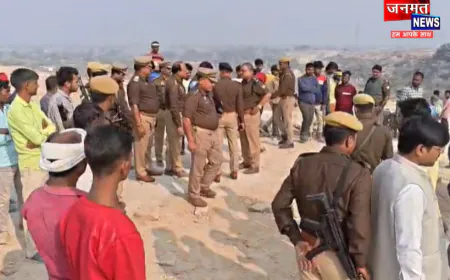 मिर्जापुर: खदान में पोकलेन से हादसा, मुंशी की मौत; ग्रामीणों ने किया हंगामा