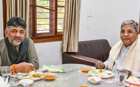 सुलझ गई कर्नाटक कांग्रेस की कलह! ब्रेकफास्ट मीटिंग के बाद बोले CM व डिप्टी CM - All is well