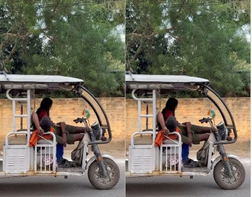  गोरखपुर में गर्लफ्रेंड की गोद में लेटकर अश्लीलता करने लगा ड्राइवर