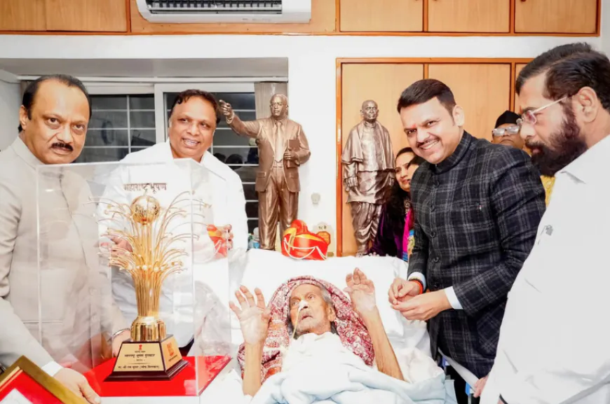 मूर्तिकार राम सुतार को महाराष्ट्र भूषण सम्मान, सम्मान देने खुद नोएडा पहुंचे मुख्यमंत्री फडणवीस