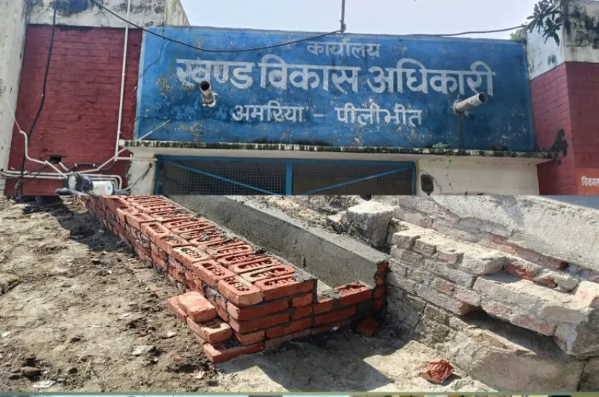 पीलीभीत: ग्राम प्रधान खुलेआम करवा रहे हैं मानक विपरीत निर्माण कार्य, जिम्मेदारों ने भी मूंद ली आंख