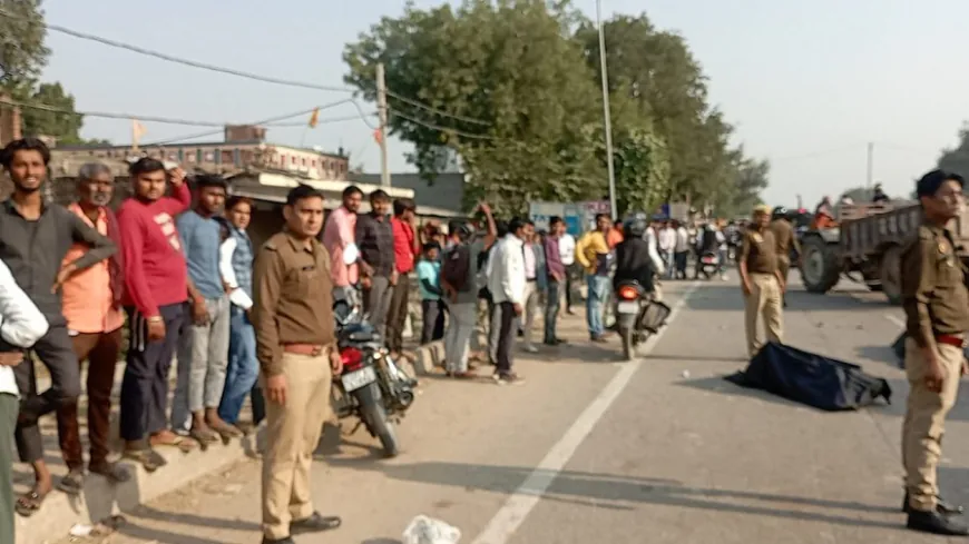 औरैया: तेज रफ्तार डंपर ने स्कूटी सवार पति-पत्नी को कुचला, मौके पर ही मौत; CCTV खंगाल रही पुलिस