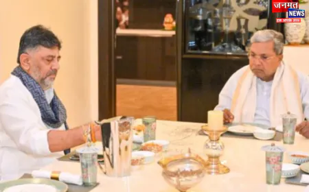 कर्नाटक में ब्रेकफास्ट डिप्लोमेसी जारी; फिर नाश्ते की मेज पर मिले CM सिद्धा और DK, बोले- सुशासन के लिए समर्पित