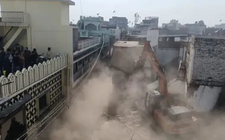 मौलाना तौकीर के करीबियों पर बुलडोजर कार्रवाई जारी, हाजी इकराम और नासिर के अवैध निर्माण ध्वस्त